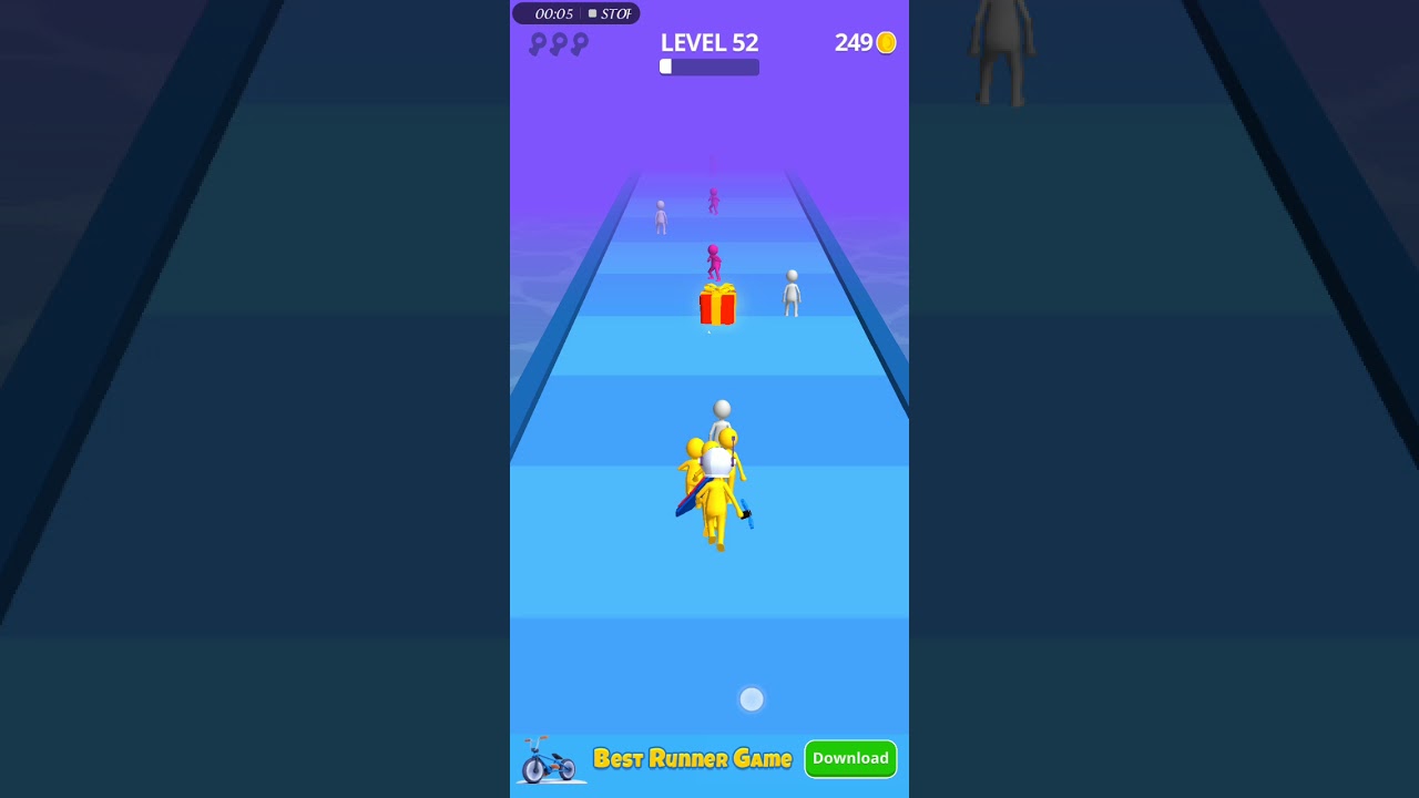 Layers roll  game play level 52 