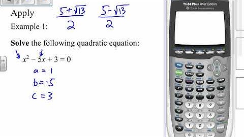 Math Studies 1: Quadratics 5 - Solving Quadratic Equations with the Quadratic Formula
