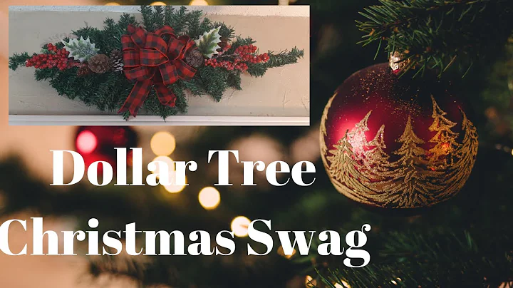 CHRISTMAS SWAG | DOLLAR TREE DIY | CHRISTMAS DECOR
