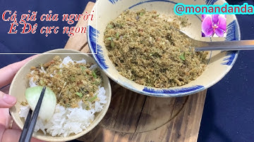 CÁ KHÔ GIÃ MUỐI ỚT – Món ăn HAO CƠM CỦA NGƯỜI Ê ĐÊ vùng Tây Nguyên