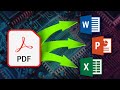 🥇 Como CONVERTIR Un PDF a Word, Excel, Power Point SIN PROGRAMAS 2024