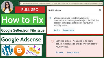 How to fix the Google seller.json file issue in Google AdSense