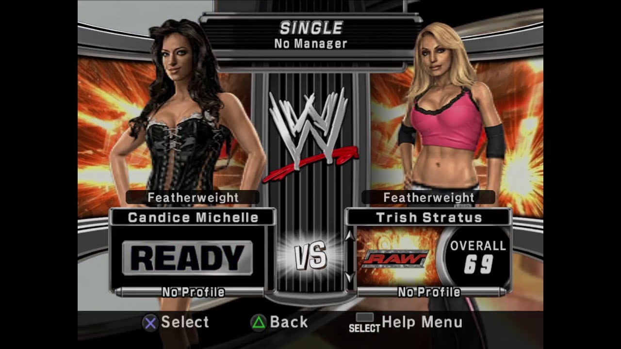 Candice Michelle vs Trish Stratus | WWE SmackDown! vs. RAW 2007 | 2023-11-23