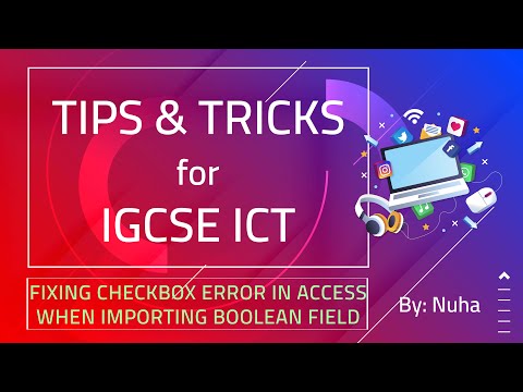 Fixing checkbox import error in Microsoft Access when importing Yes/No field