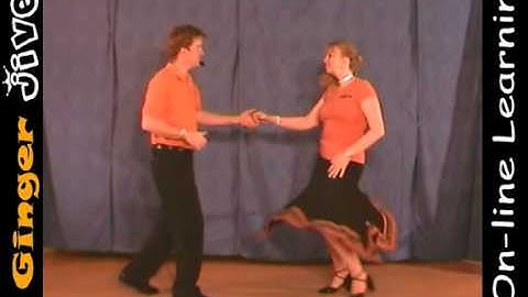 Basic Beginner Routine 1 -Armjive, Step Across & Wurlitzer (Ceroc / Leroc Syle)