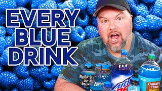 We Drink \& Rank EVERY Blue Flavored Drink We Can Find - Blind Taste Test!