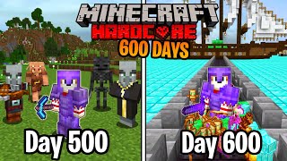 I Survived 600 Days in HARDCORE Minecraft