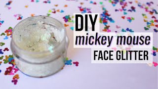 DIY Mickey Mouse Face Glitter | Paola Julissa