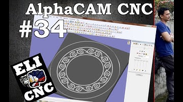 ALPHACAM TO SPIN PADE CNC VID 034 / DESIGN INLAY VENEER FOR A ROUND TABLE