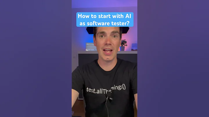 How to start with #AI as software tester? #testing #softwareTesting