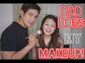 Father's Day bonding: Dad does my makeup! | Ashley Sandrine + Richard Yap