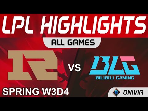 RNG vs BLG Highlights ALL GAMES LPL Spring Season 2022 W3D4 Royal Never Give Up vs Bilibili Gaming b
