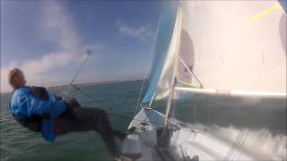Sailing an RS Vision at  SelSea Bill in August 2012.