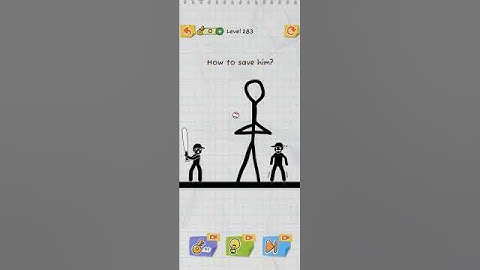 How to save him? 😲😁draw 2 save level 283 #shorts #youtubeshorts #shortvideo #gaming  #games