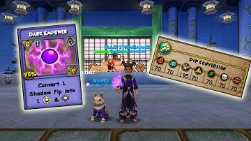 Wizard101: NEW Dark Empower Card + Testing Pip Conversion