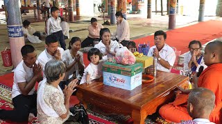 My family go to pagoda temple in 2nd day of Pchum Ben / Pchum Ben ceremony in my country