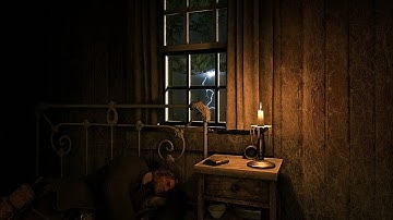Sleeping In A Cabin Alone In The Woods During A Thunderstorm V2 | RDR2 ASMR