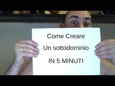 Video: Come Creare Un Dominio Di Terzo Livello