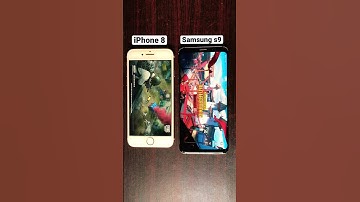 iPhone 8 vs Samsung s9 pubg test #shorts #youtubeshorts