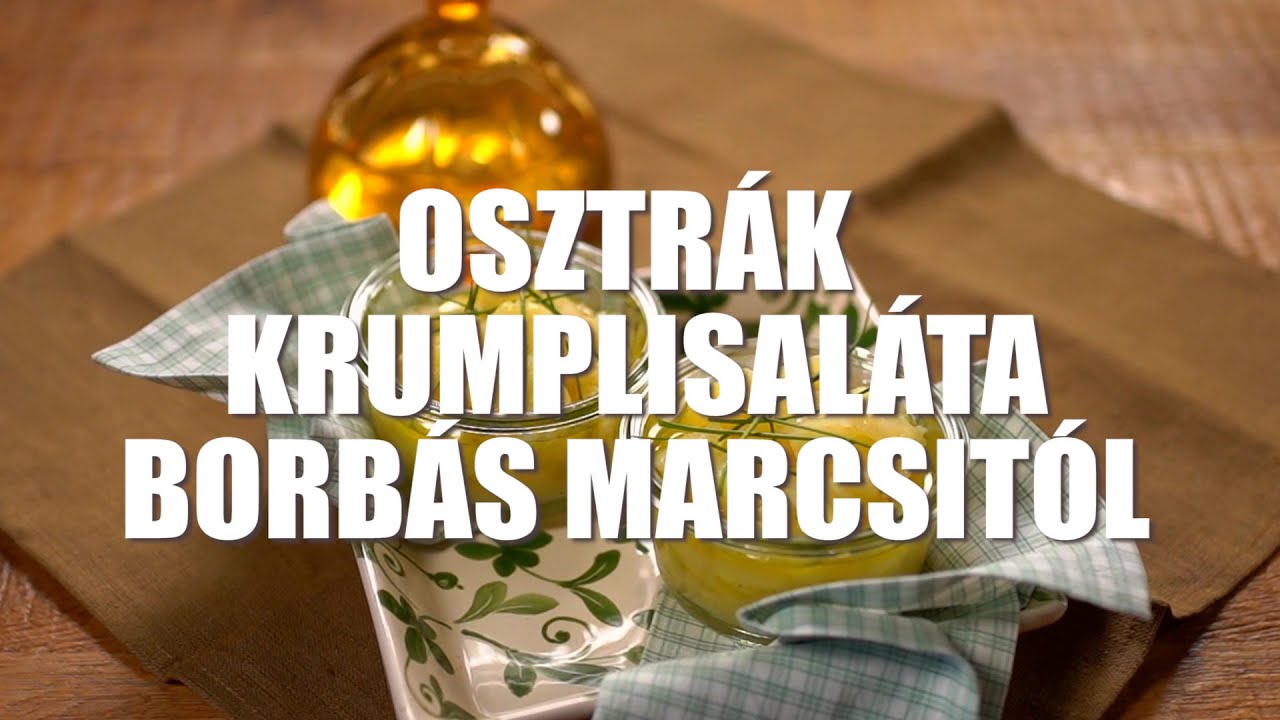 Osztrák krumplisaláta Borbás Marcsi konyhájából