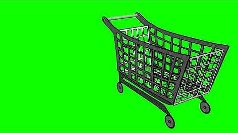 Zealey Green Screen   Chromakey    cartoon shopping cart trolly