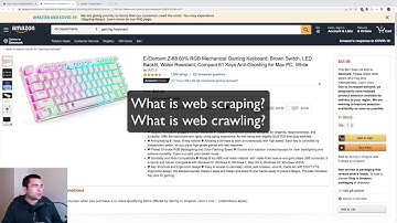 Web Scraping vs. Web Crawling - what