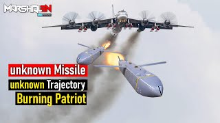 Unfamiliar missile fires heat flares that confuse Patriot systems and turn them into burning rubble!