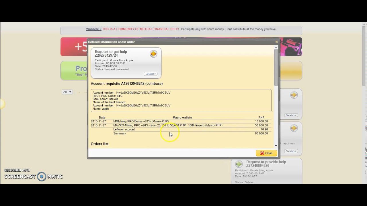 MMM Pays my 60,000 pesos