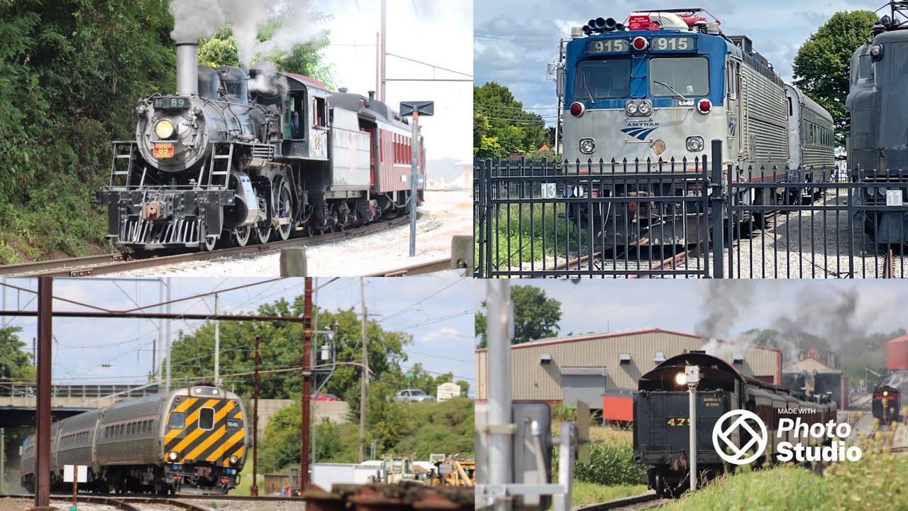 Railfanning at strasburg PA (8/21/22) (a lot of railfanners) (MOST