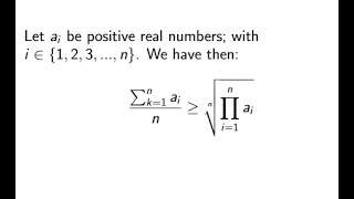The Arithmetic mean the geometric mean inequality introduction and example. AM-GM INEQUALITY
