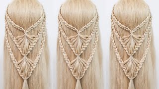 Triple Braided Viking Hair For Beginners - Half Up Half Down, Perfect For Long Hair - Easy Braid!