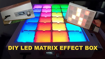 DIY Led Matrix Effect Box (ESP8266 and RGB LEDs)
