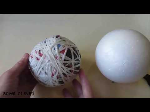Как сделать шар для топиарий своими руками из газет