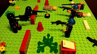 Лего самоделка! война спецназа с бандитами!