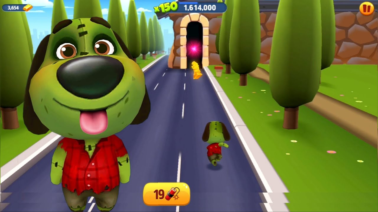 Talking Tom Gold Run How to Unlock -- Zombie Ben Character 🐻 - Android Gameplay