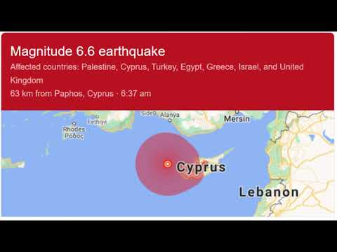 Strong earthquake shakes Cyprus, Turkey, no damage reported