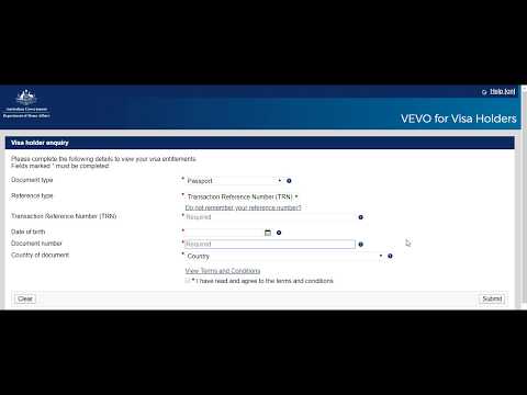 Vevo Australia Visa Verification