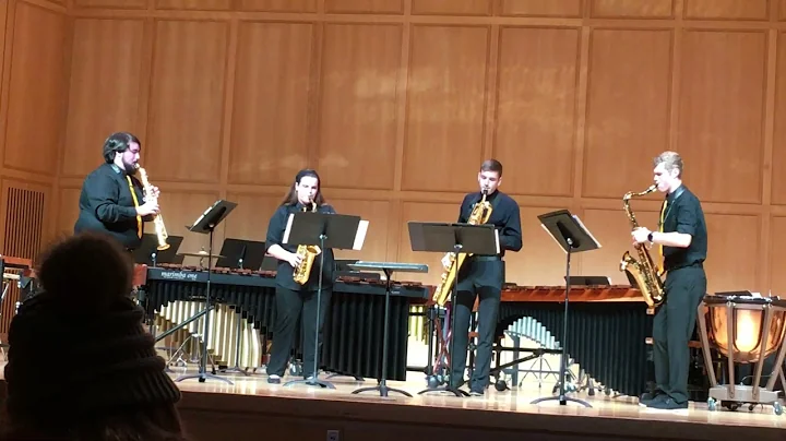 Aaron Sandel in DePauw Saxophone Quartet, Volcanic...