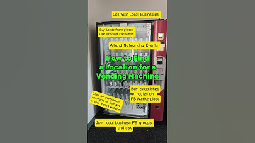 How to Find Vending Locations #VendingMachine #VendingMachineBusiness #SideHustle #PassiveIncome