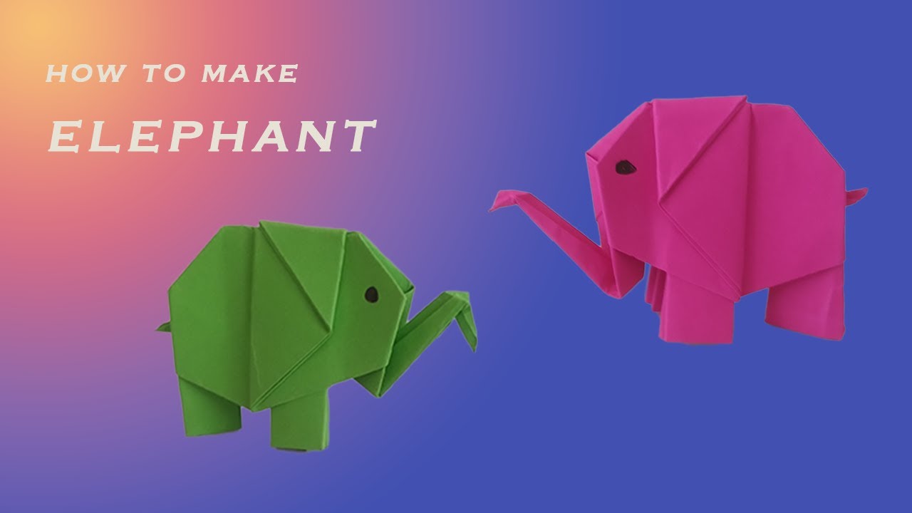 Paper Elephant How To Make an Origami Paper Elephant / Easy Paper