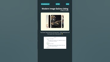 Modern Image Gallery Using HTML & CSS! 🖼️✨ #webdevelopment #webcoding #htmlcss  #shorts