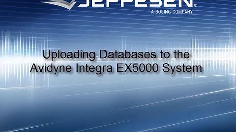 JDM for Windows: Uploading Data to the Avidyne Integra EX5000 Unit
