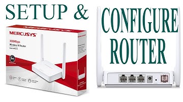 UNBOXING MERCUSYS ROUTER AND CONFIGURATION