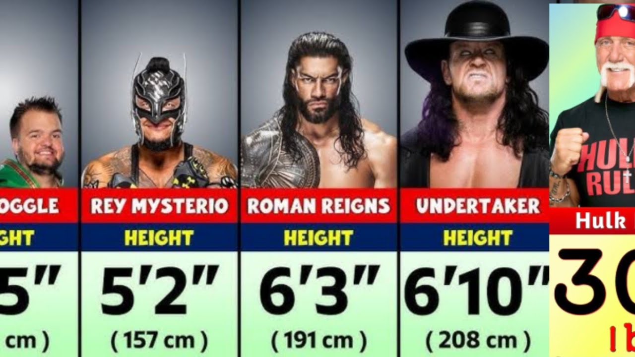 Wwe wrestlers height comparison | season 19