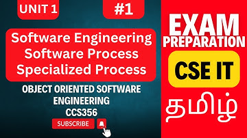 CCS356 Object-Oriented Software Engineering | Introduction & Software Process | Anna University
