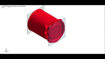 LS-DYNA: Soda Can Compression Test