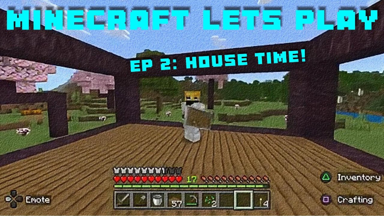 Minecraft Lets Play (ep 2): House Time! - YouTube