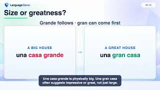 Spanish Grammar: Adjective Position