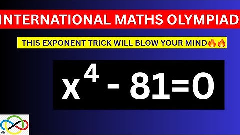 Solve x^4- 81=0|| olympiad mathematics question
