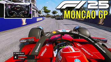 F1 25 | 2025 Monaco GP | Charles Leclerc Ferrari SF25 | Realistic HUD 25% Race